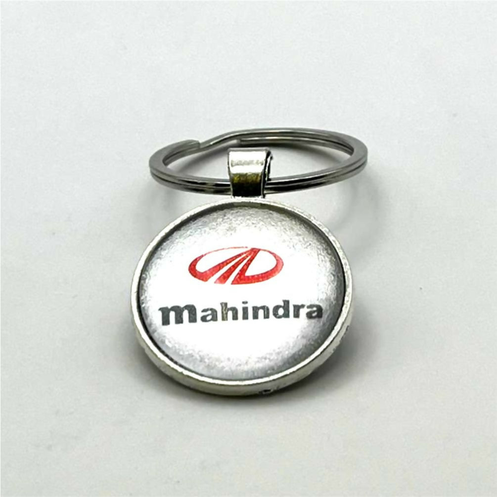 Glass & Metal Keyring - Mahindra
