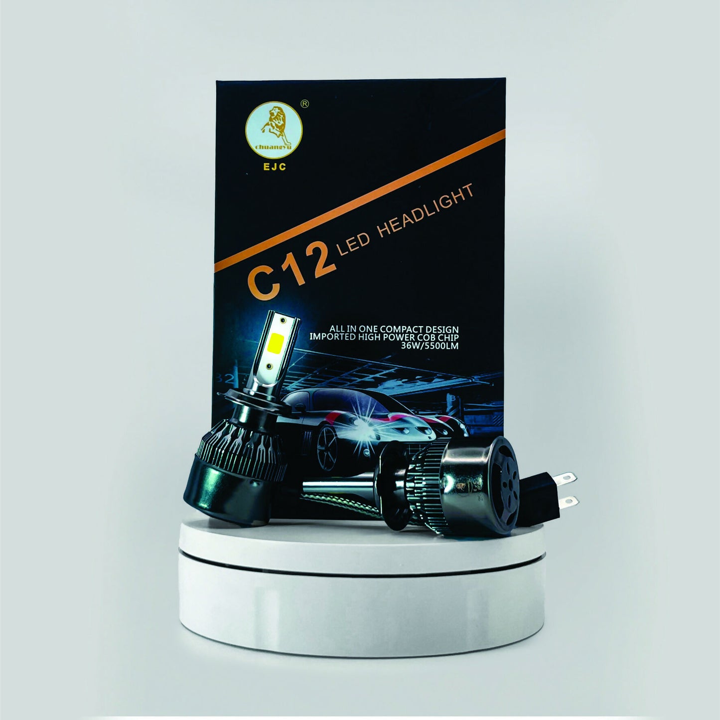 C12 LED Headlight – High Power & Compact Design