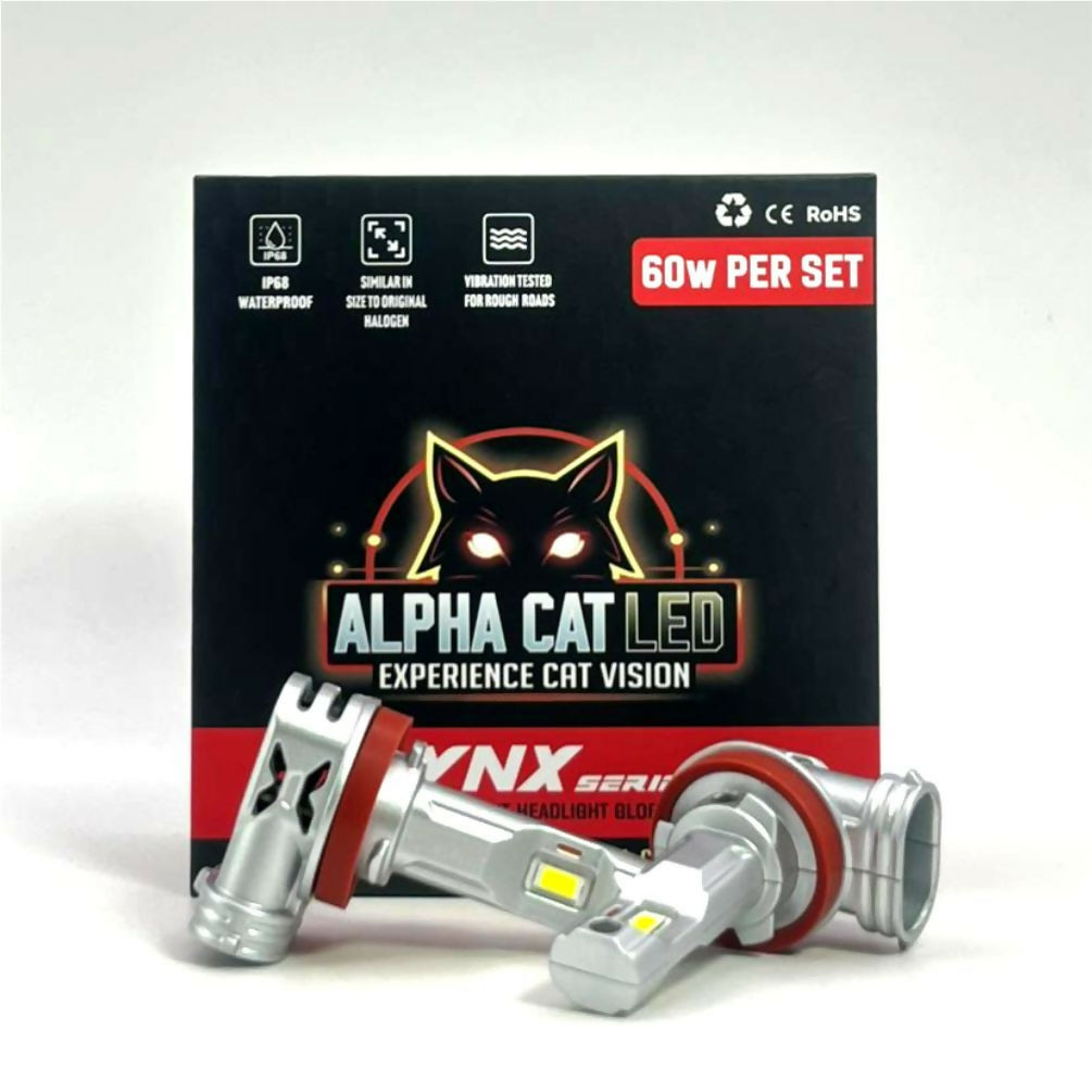 Alpha Cat LED: Lynx series H8 Replacement Headlight Globe