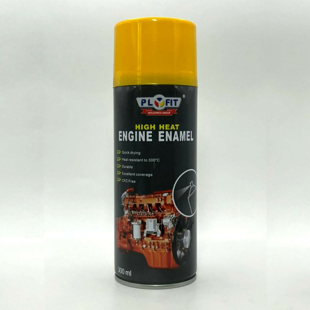 Plyfit High Heat Engine Enamel Spray Yellow- 300ml