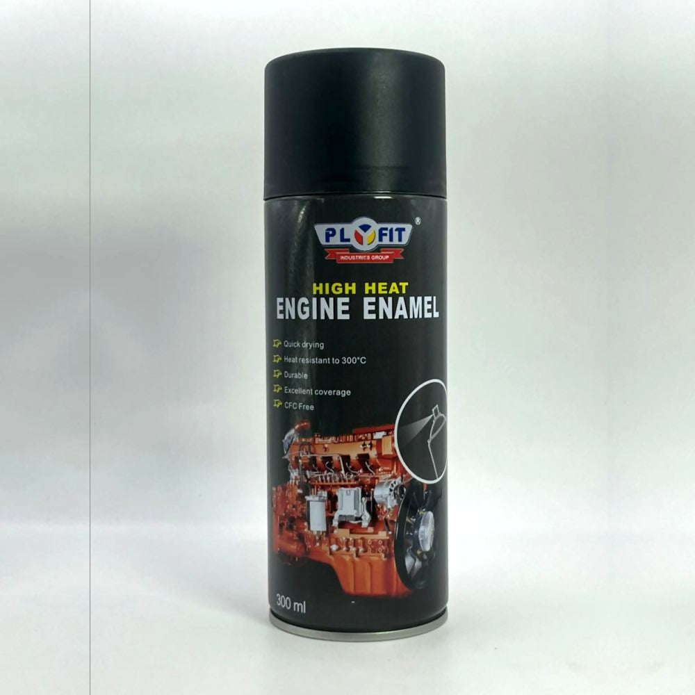 Plyfit High Heat Engine Enamel Spray Matt Black- 300ml
