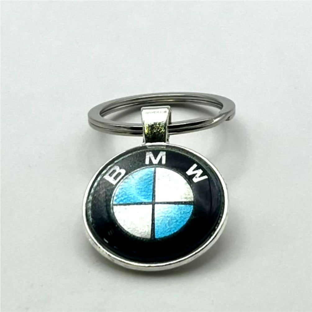 Glass & Metal Keyring - BMW